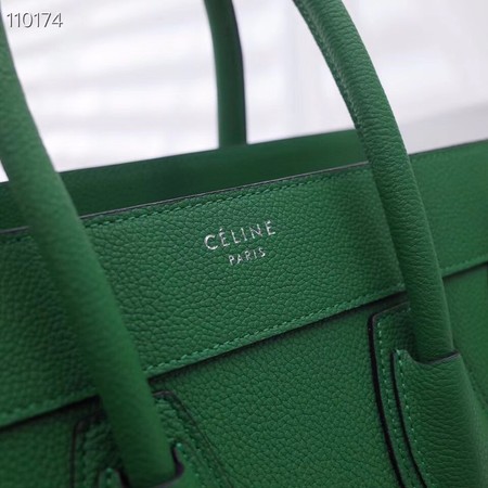 CELINE MICRO LUGGAGE HANDBAG IN LAMINATED LAMBSKIN 167793-4