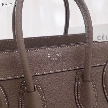 CELINE MICRO LUGGAGE HANDBAG IN LAMINATED LAMBSKIN 167793-6