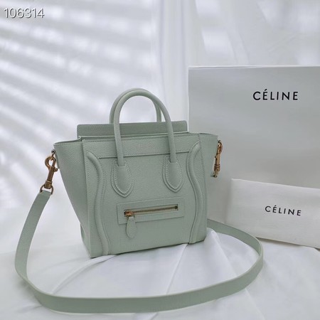 CELINE NANO LUGGAGE BAG IN LAMINATED LAMBSKIN 189244-19