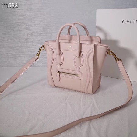 CELINE NANO LUGGAGE BAG IN LAMINATED LAMBSKIN 189244-22