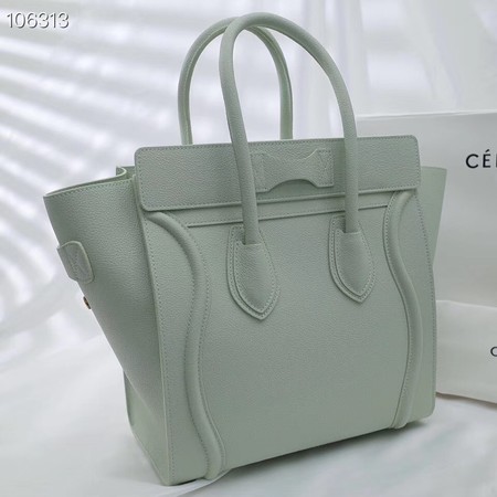 CELINE MICRO LUGGAGE HANDBAG IN LAMINATED LAMBSKIN 167793-20