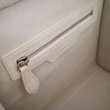 CELINE MICRO LUGGAGE HANDBAG IN LAMINATED LAMBSKIN 167793-25