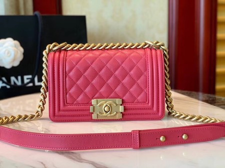 Boy Chanel Flap Shoulder Bag Leather A67085 rose