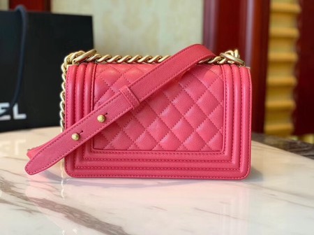 Boy Chanel Flap Shoulder Bag Leather A67085 rose