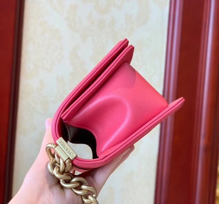 Boy Chanel Flap Shoulder Bag Leather A67085 rose