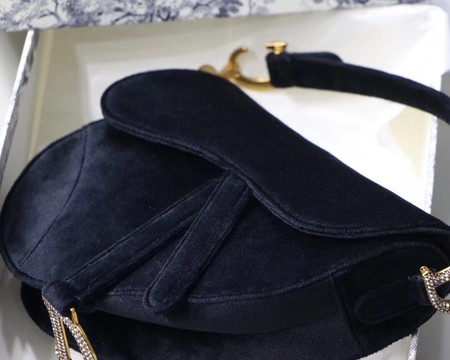 Dior MINI SADDLE BAG M447S Velvet black