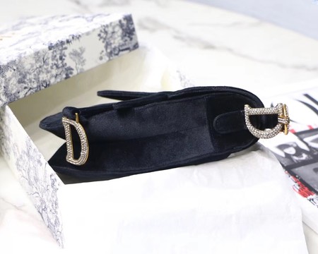 Dior MINI SADDLE BAG M447S Velvet black