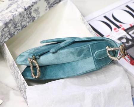 Dior MINI SADDLE BAG M447S Velvet green