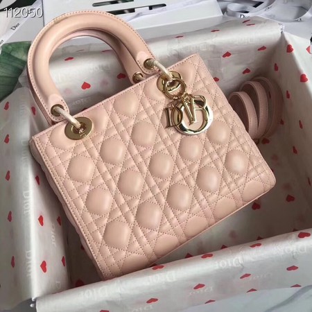 LADY DIOR LAMBSKIN BAG CAL44550 pink