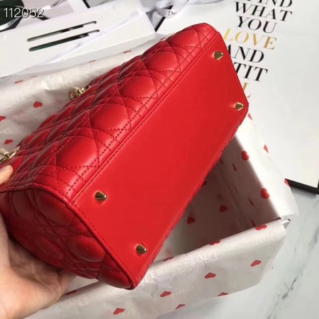 LADY DIOR LAMBSKIN BAG CAL44550 red