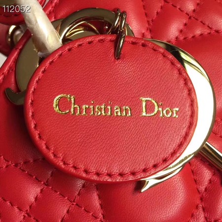 LADY DIOR LAMBSKIN BAG CAL44550 red