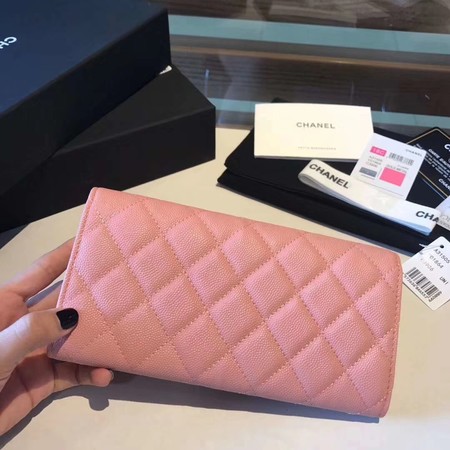 Chanel long flap wallet A80759 pink