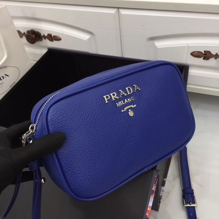 Prada Calf leather shoulder bag 1841 blue