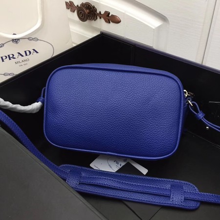 Prada Calf leather shoulder bag 1841 blue