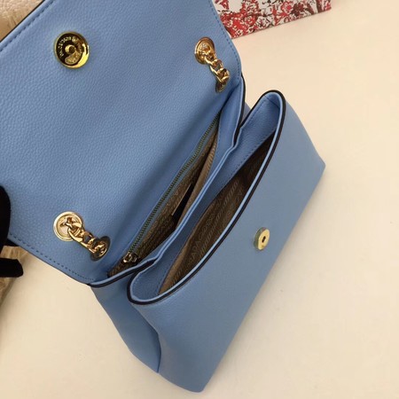 Prada Calf leather shoulder bag 82501 sky blue