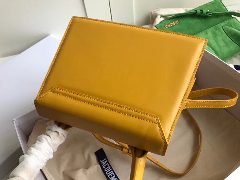 Jacquemus Original Leather Top Handle Bag J76235 Yellow