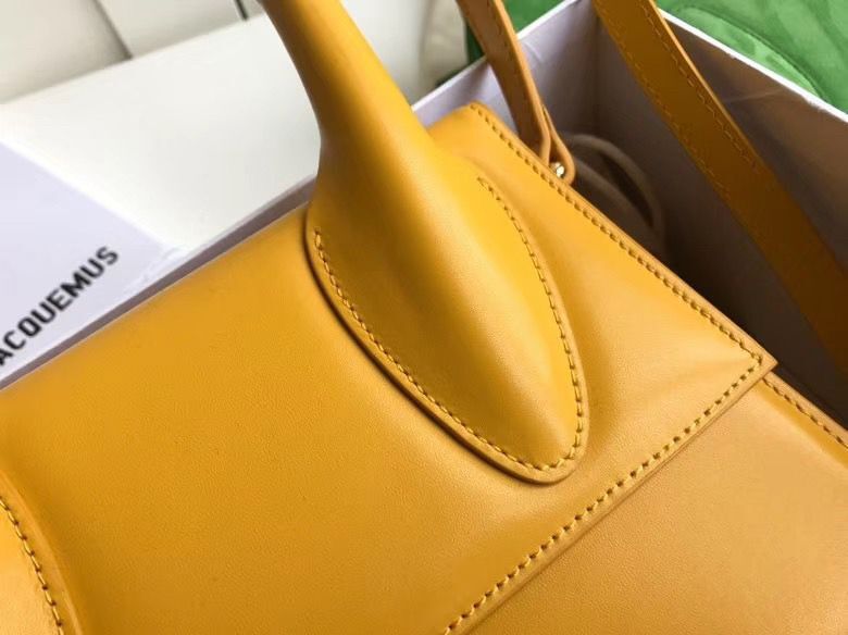 Jacquemus Original Leather Top Handle Bag J76235 Yellow