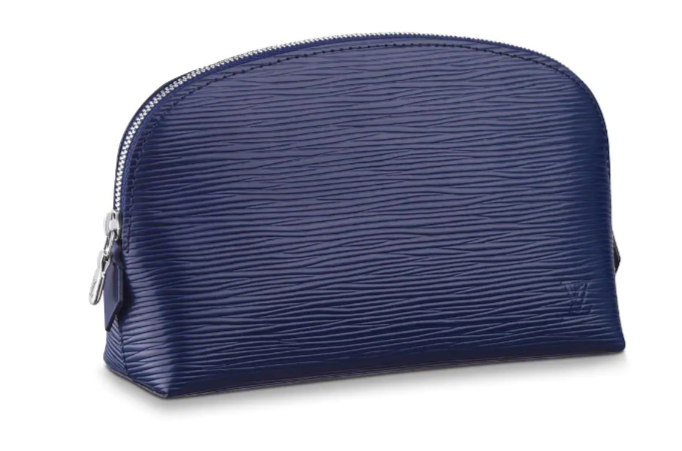 Louis vuitton original Epi Leather COSMETIC POUCH PM M52030 Indigo