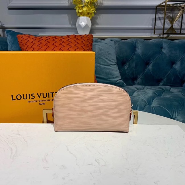 Louis vuitton original Epi Leather COSMETIC POUCH PM M52030 pink Rose Ballerine