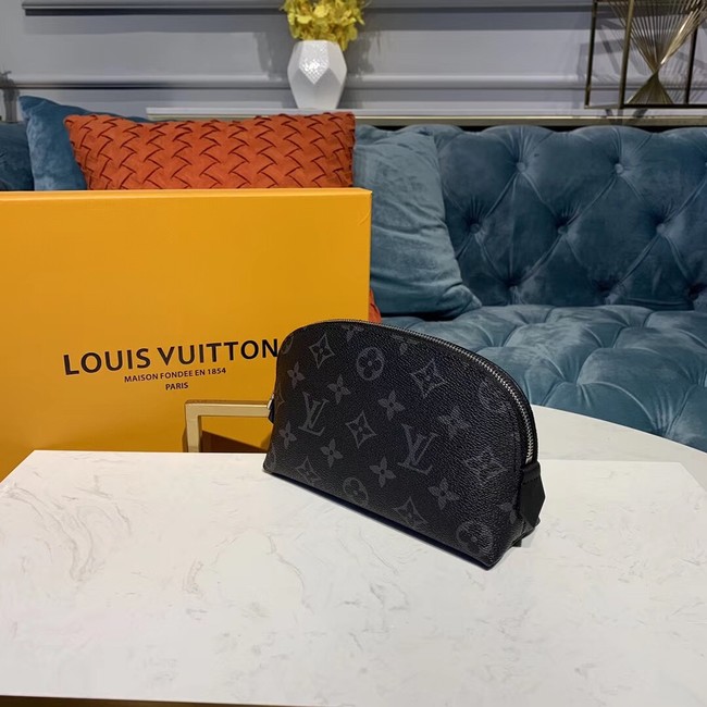 Louis vuitton original Monogram COSMETIC POUCH PM M52030 black