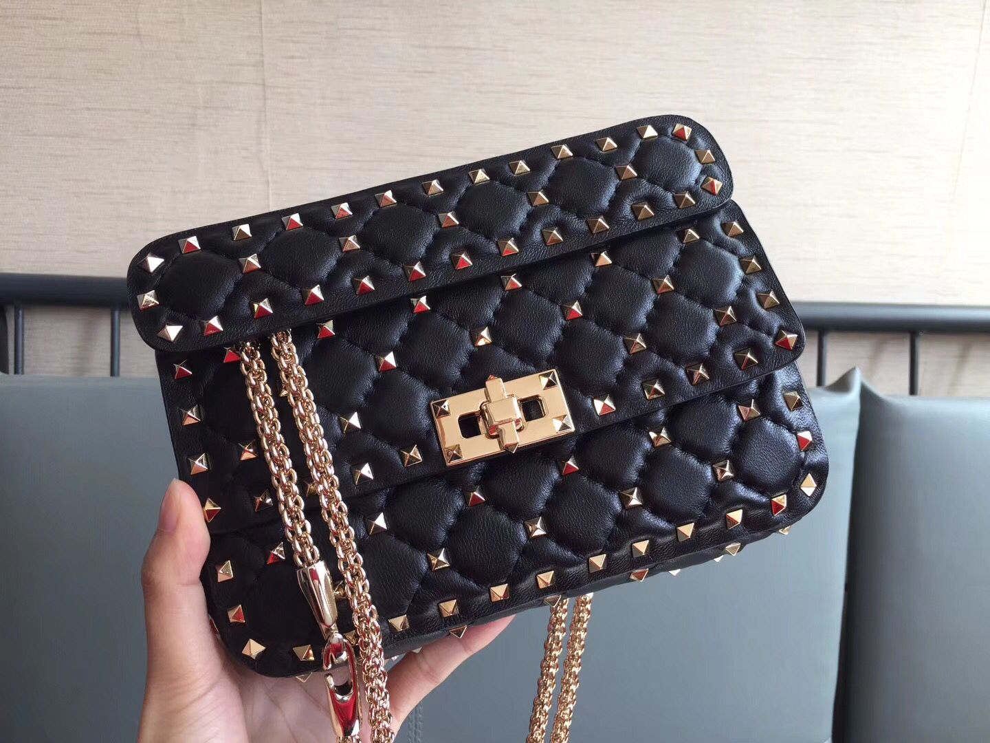 VALENTINO leather bag 0051 black