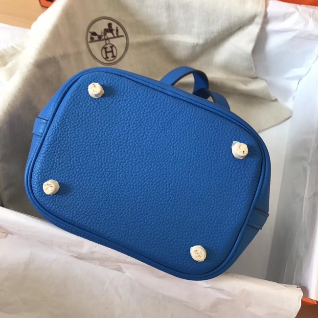 Hermes Picotin Lock PM Bags Original Leather H8688 blue