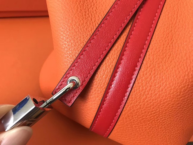 Hermes Picotin Lock PM Bags Original Leather H8688 orange&red