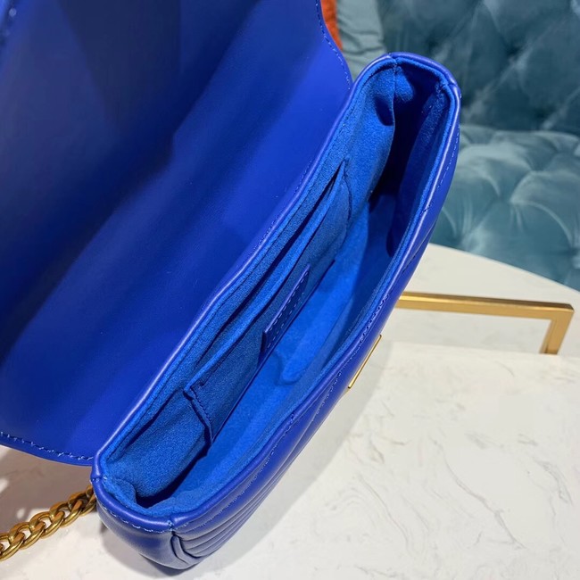 LOUIS VUITTON NEW WAVE CHAIN BAG PM M53924 Bleu Neon