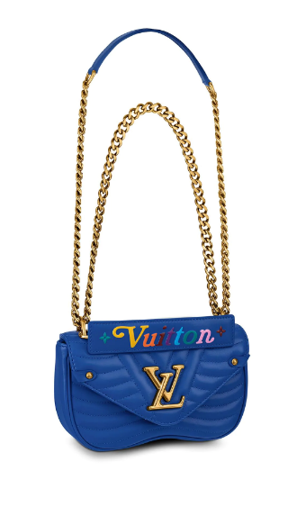 LOUIS VUITTON NEW WAVE CHAIN BAG PM M53924 Bleu Neon