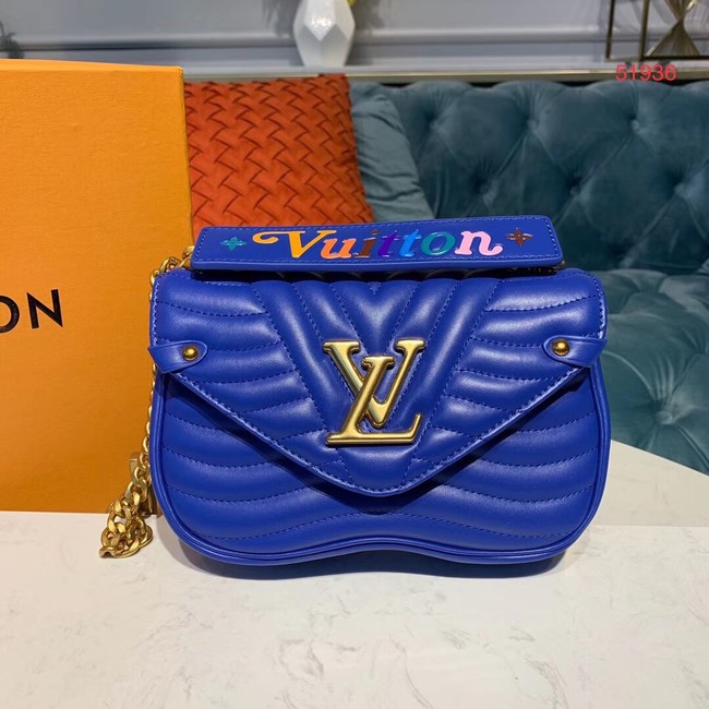 LOUIS VUITTON NEW WAVE CHAIN BAG PM M53924 Bleu Neon