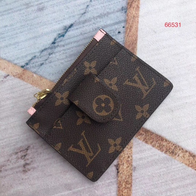 Louis Vuitton ZIPPED CARD HOLDER M66531 Pink