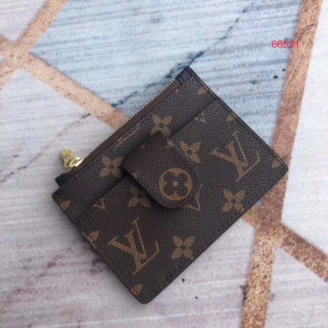 Louis Vuitton ZIPPED CARD HOLDER M66531 black