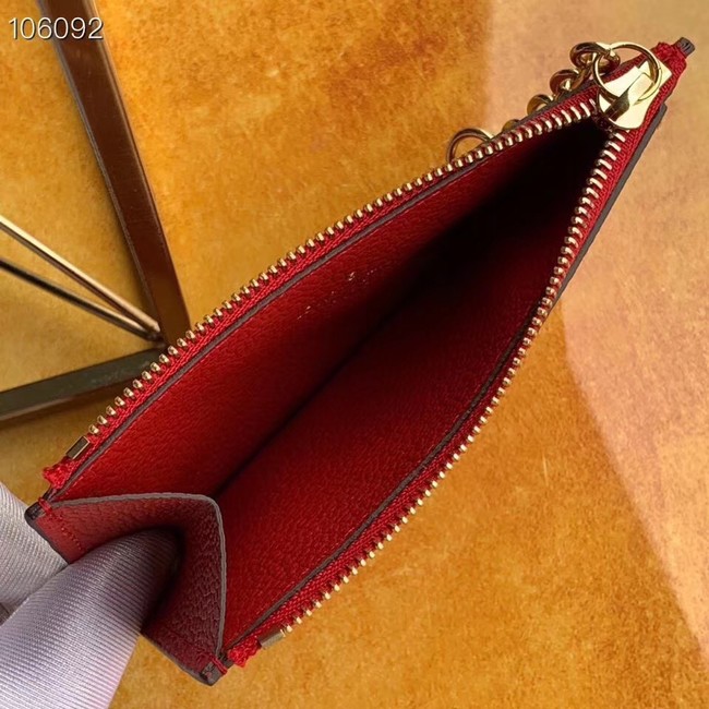 Louis Vuitton ZIPPED CARD HOLDER M68338 red