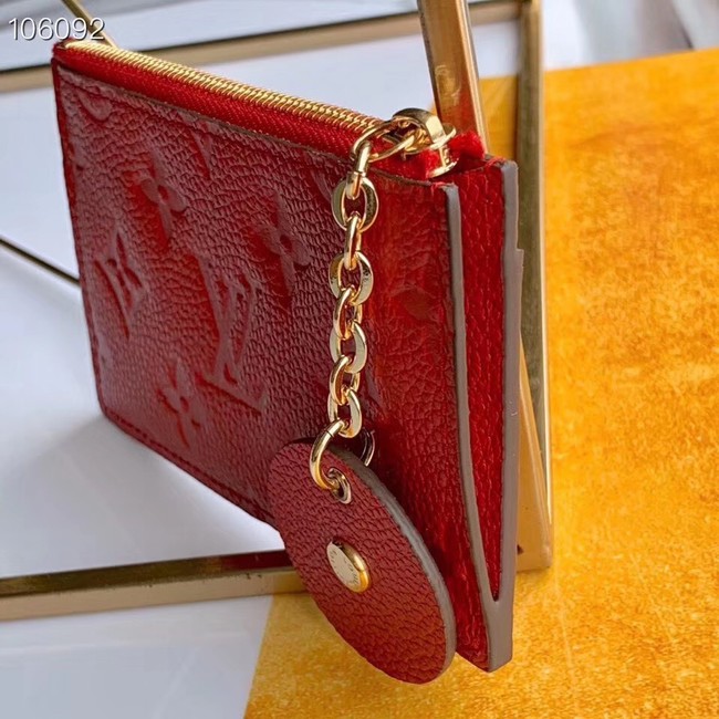 Louis Vuitton ZIPPED CARD HOLDER M68338 red