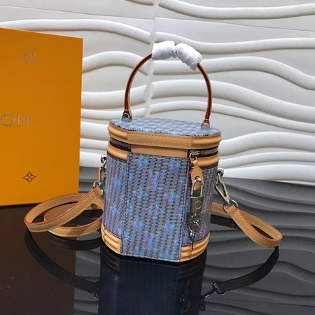 Louis Vuitton Cannes Blue Monogram Pop Print Original Leather M55457 Blue&Apricot