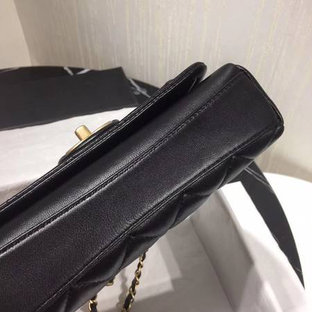 Chanel Shoulder Bag Original Leather Black 50937 Gold