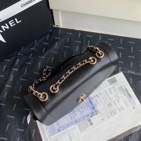 Chanel Shoulder Bag Original Leather Black AS0729 Gold