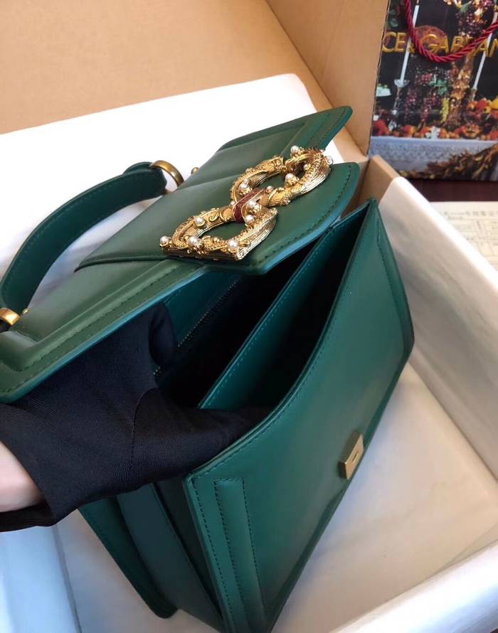 Dolce & Gabbana Origianl Leather Bag 4916 Green