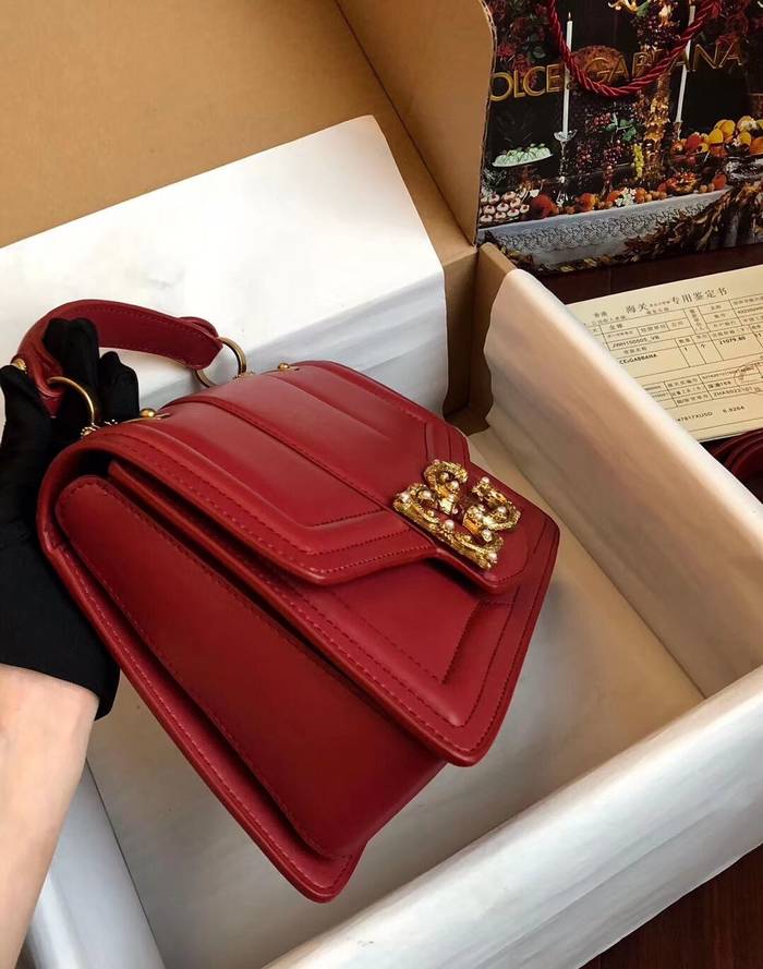 Dolce & Gabbana Origianl Leather Bag 4916 Red