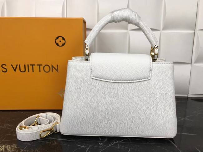 Louis Vuitton Original Leather CAPUCINES PM M52963 White