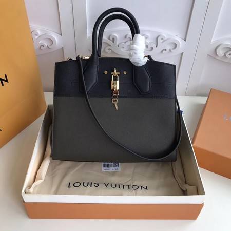 Louis Vuitton Original Leather CITY STEAMER PM M55062 Apricot&Black