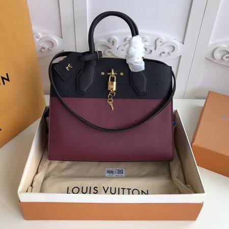 Louis Vuitton Original Leather CITY STEAMER PM M55062 Black&Wine