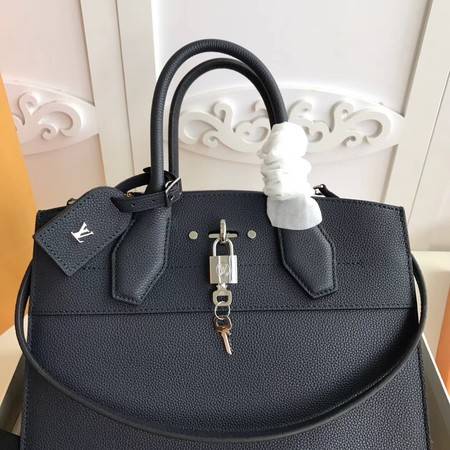 Louis Vuitton Original Leather CITY STEAMER PM M55062 Black