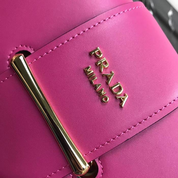 Prada Sidonie leather shoulder bag 1BD184 Rose