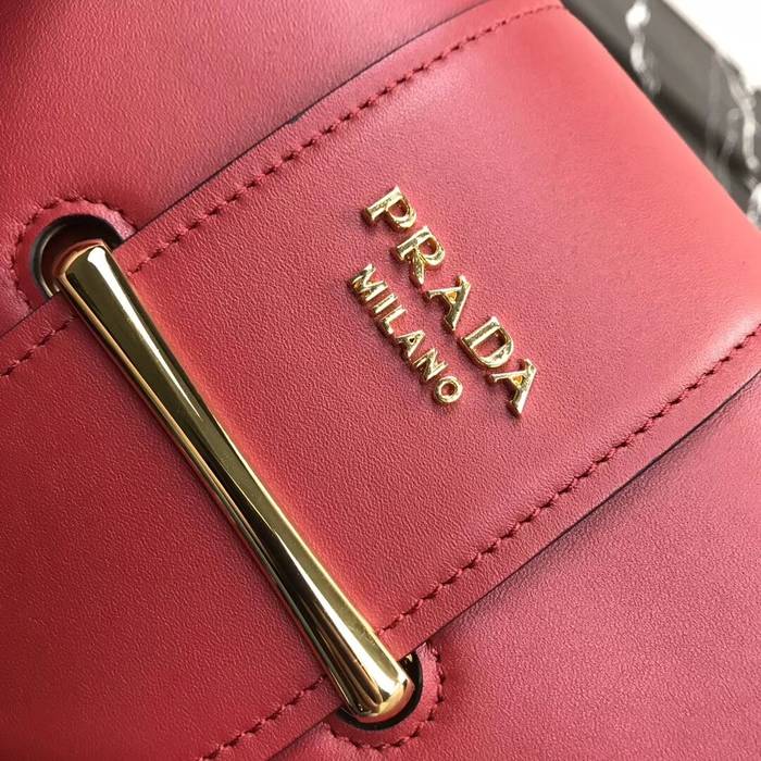 Prada Sidonie leather shoulder bag 1BD184 Wine