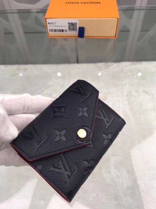 Louis Vuitton Original Monogram Empreinte Wallet M58439 Black