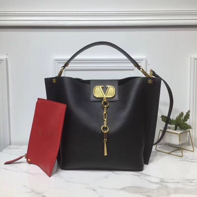 VALENTINO Origianl Leather Bag V0008 Black