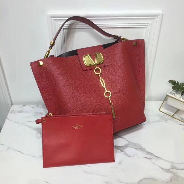 VALENTINO Origianl Leather Bag V0008 Red