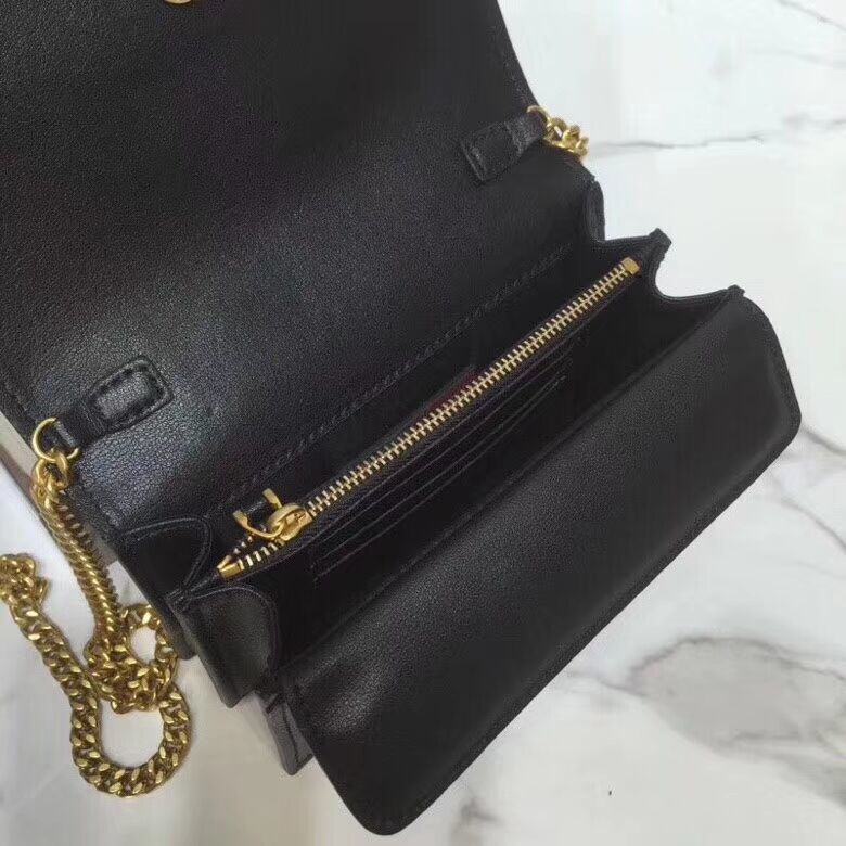 VALENTINO Origianl Leather Bag V0009 Black