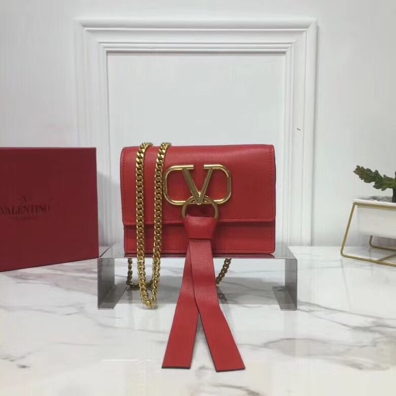 VALENTINO Origianl Leather Bag V0009 Red